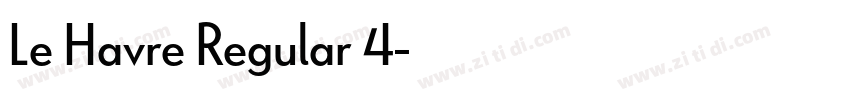 Le Havre Regular 4字体转换